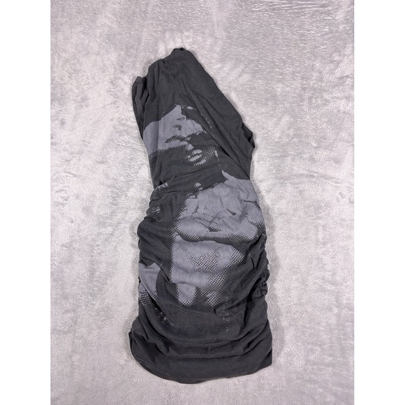 Jaded London Dresses & Skirts - Jaded London Figure Portrait Graphic Dress Womens Size 0 Gray Sleeveless Ruched